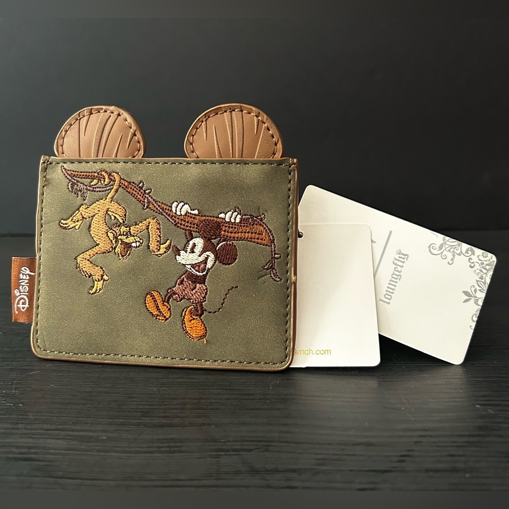 Loungefly Disney Mickey Mouse Safari Cardholder, NWT, See Pics And Description
